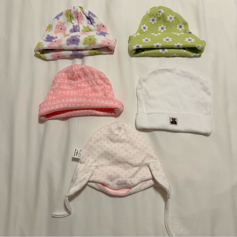 Colorful Kids Beanie Set 0-3M